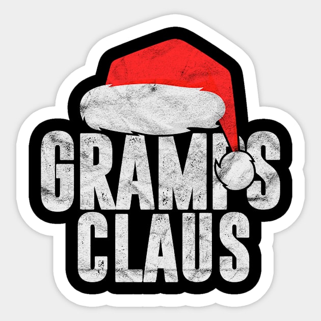 Vintage Gramps Claus Gift Christmas Santa Costume Grandpa Sticker by rhondamoller87